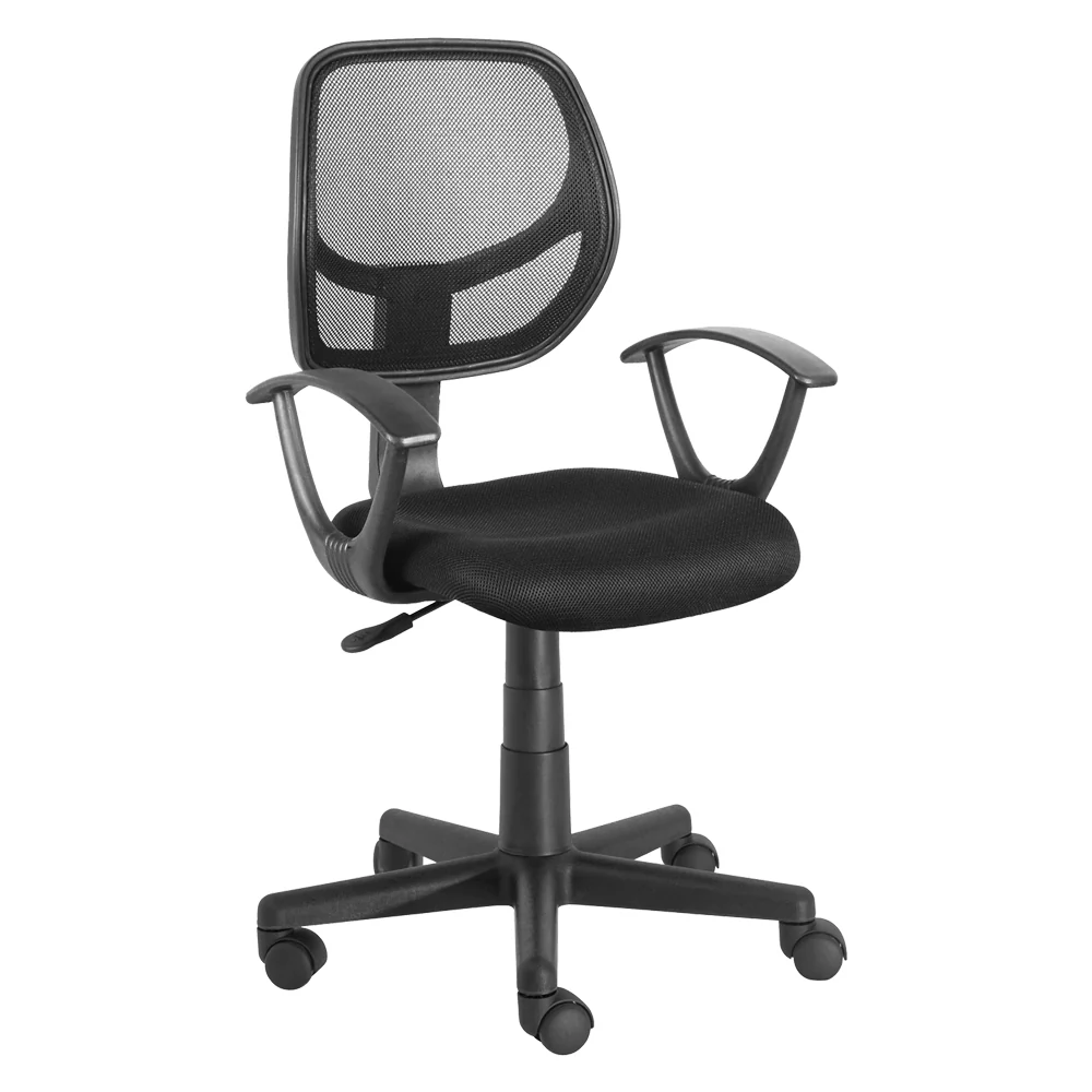 Sedia Da Ufficio Nero - Cm 54 X 56,5 X H. 86 / 97,5 - Kasart
