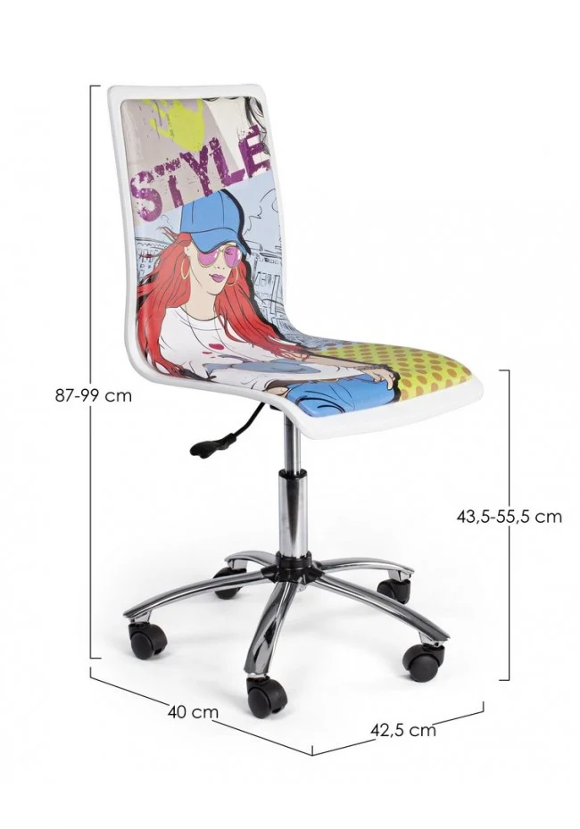 SEDIA UFFICIO YOUNG CARTOON