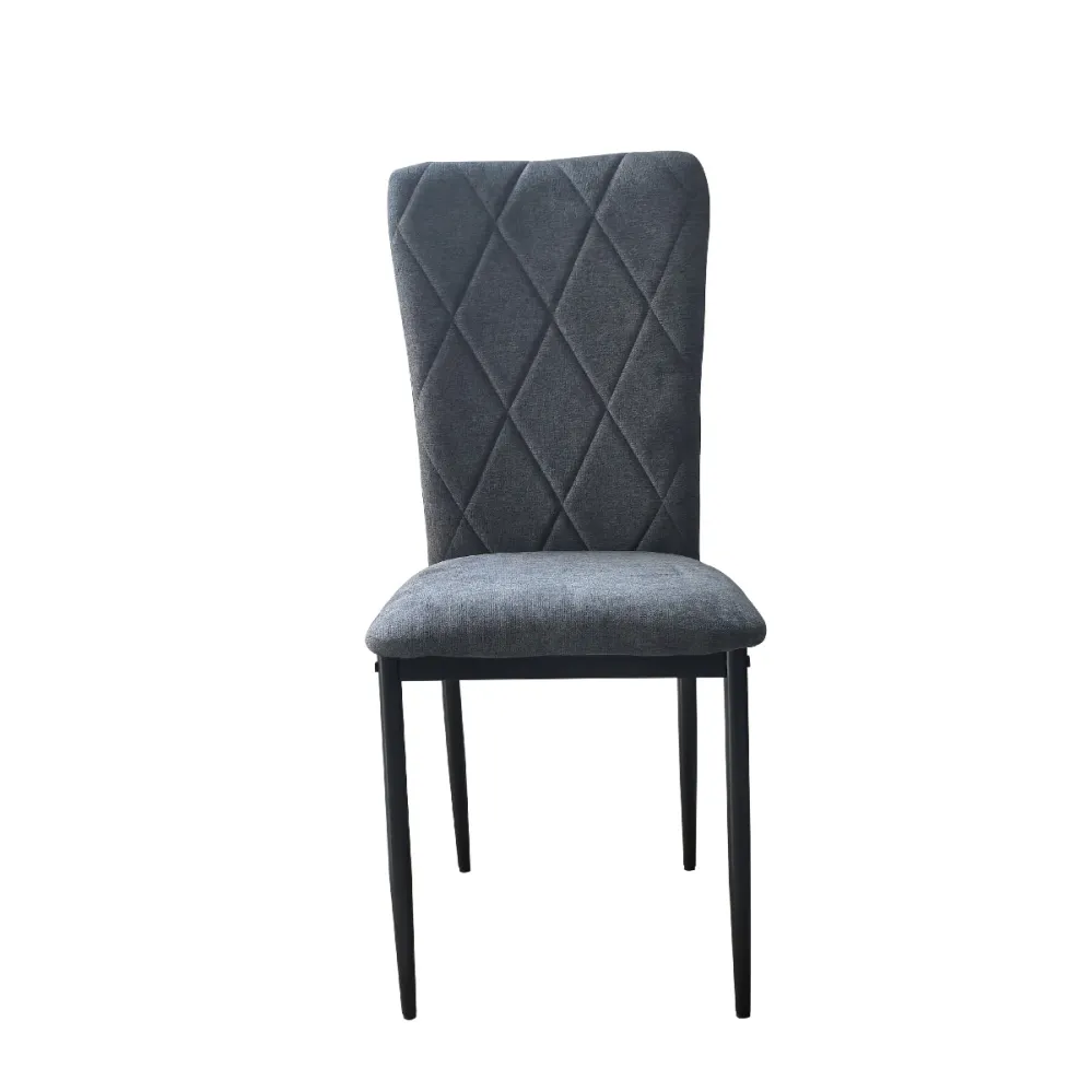 Sedia Velluto Tortora Design Moderno ed Elegante Struttura Metallo 48 cm