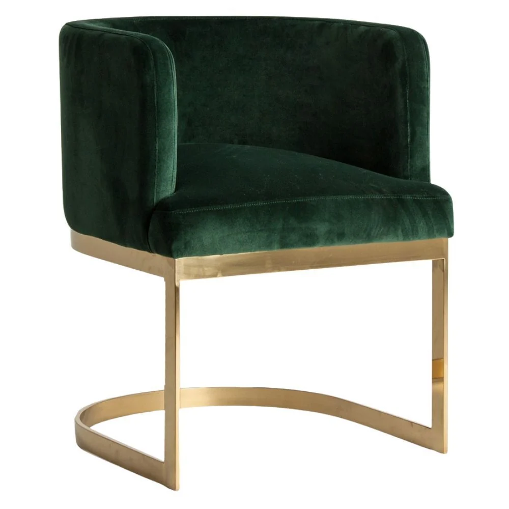 Sedia vintage chic verde