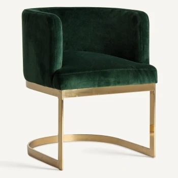 Sedia vintage chic verde