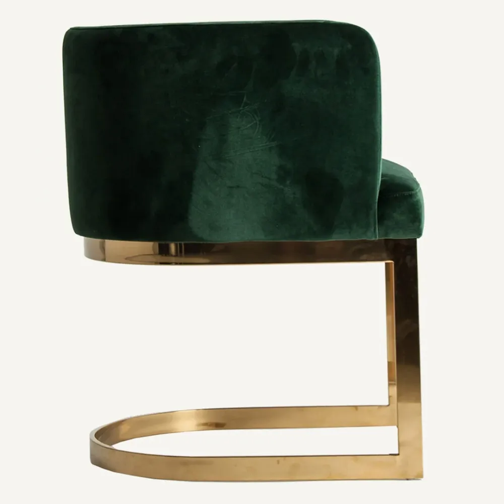 Sedia vintage chic verde