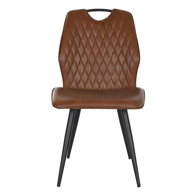 Sedia vintage ecopelle marrone