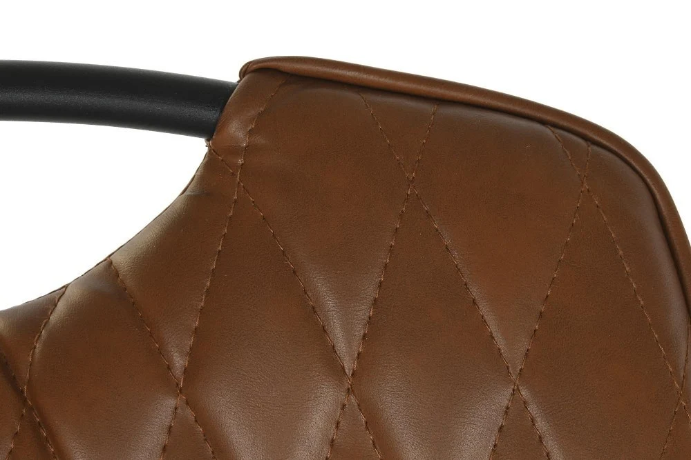 Sedia vintage ecopelle marrone