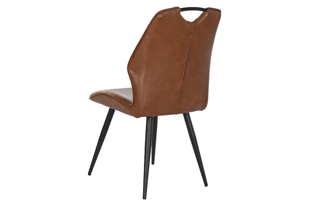 Sedia vintage ecopelle marrone