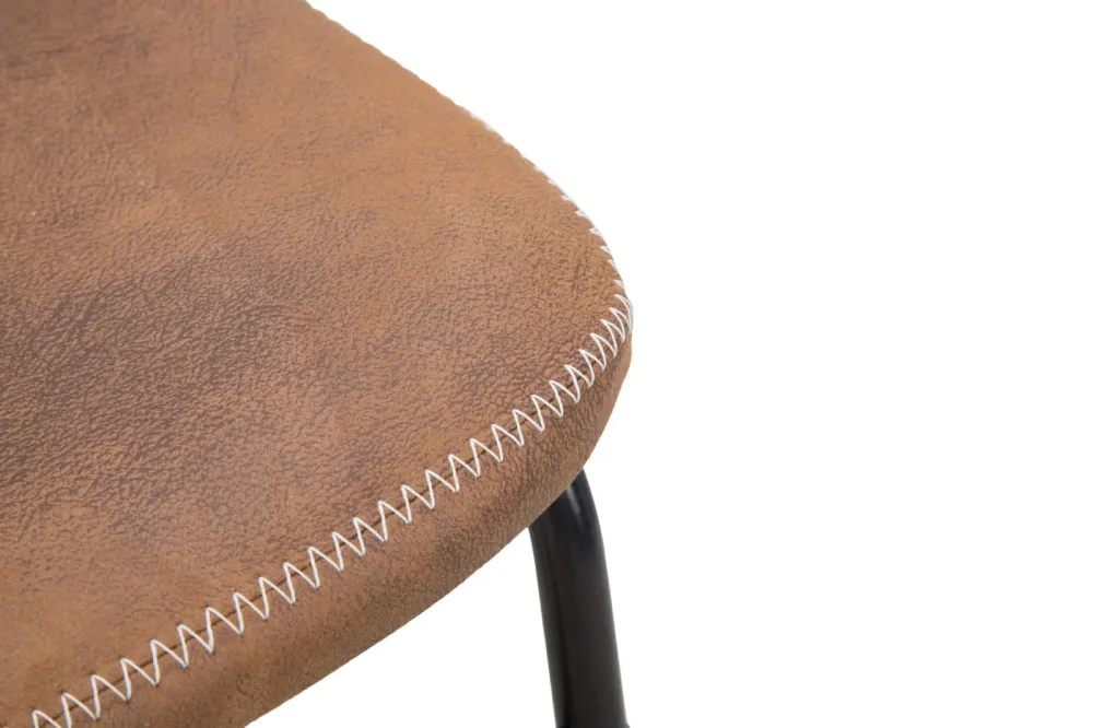 Sedia vintage per cucina salotto o zona living seduta ecopelle gambe metallo