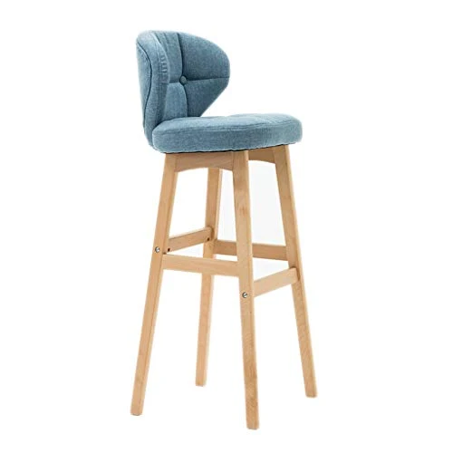 Seggiola da bar WDX- Sedia Alta Moderna e Minimalista Legno massello con Schienale Alto Confortevole (Color : G)
