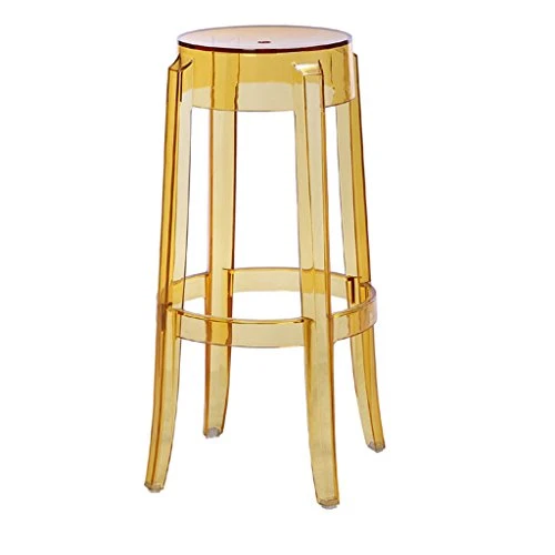Seggiola da bar WDX- Sgabello plastica Trasparente e Sgabello Confortevole (Color : D)