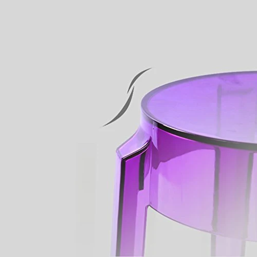 Seggiola da bar WDX- Sgabello plastica Trasparente e Sgabello Confortevole (Color : D)