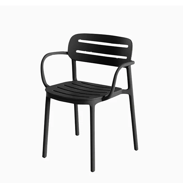 SEDIE CROISETTE CON BRACCIOLI, SET 4 PEZZI Anthracite Serralunga