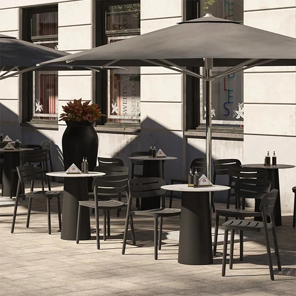 SEDIE CROISETTE, SET 4 PEZZI Anthracite Serralunga