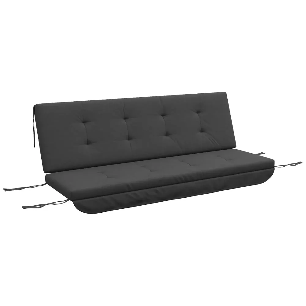 Set cuscini per sedia dondolo Hollywood 170 cm cuscino grigio scuro