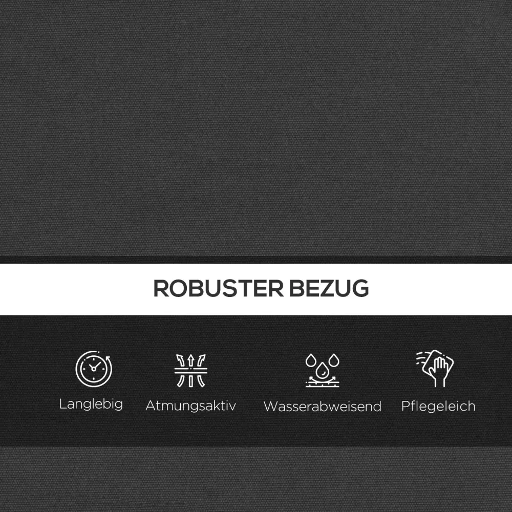 Set cuscini per sedia dondolo Hollywood 170 cm cuscino grigio scuro