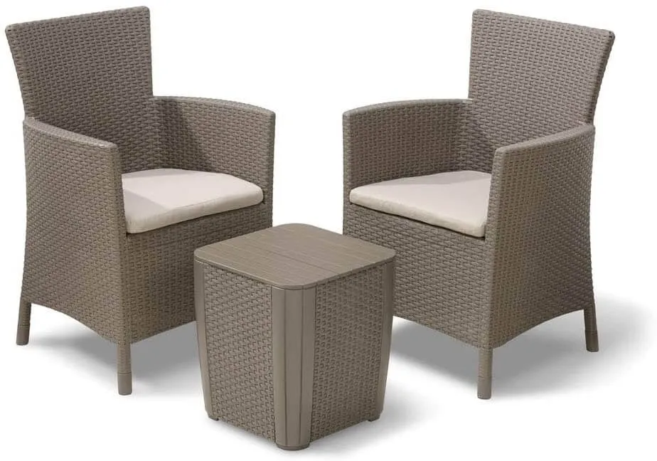 Set di 3 mobili per terrazza o balcone Iowa Balcony Keter