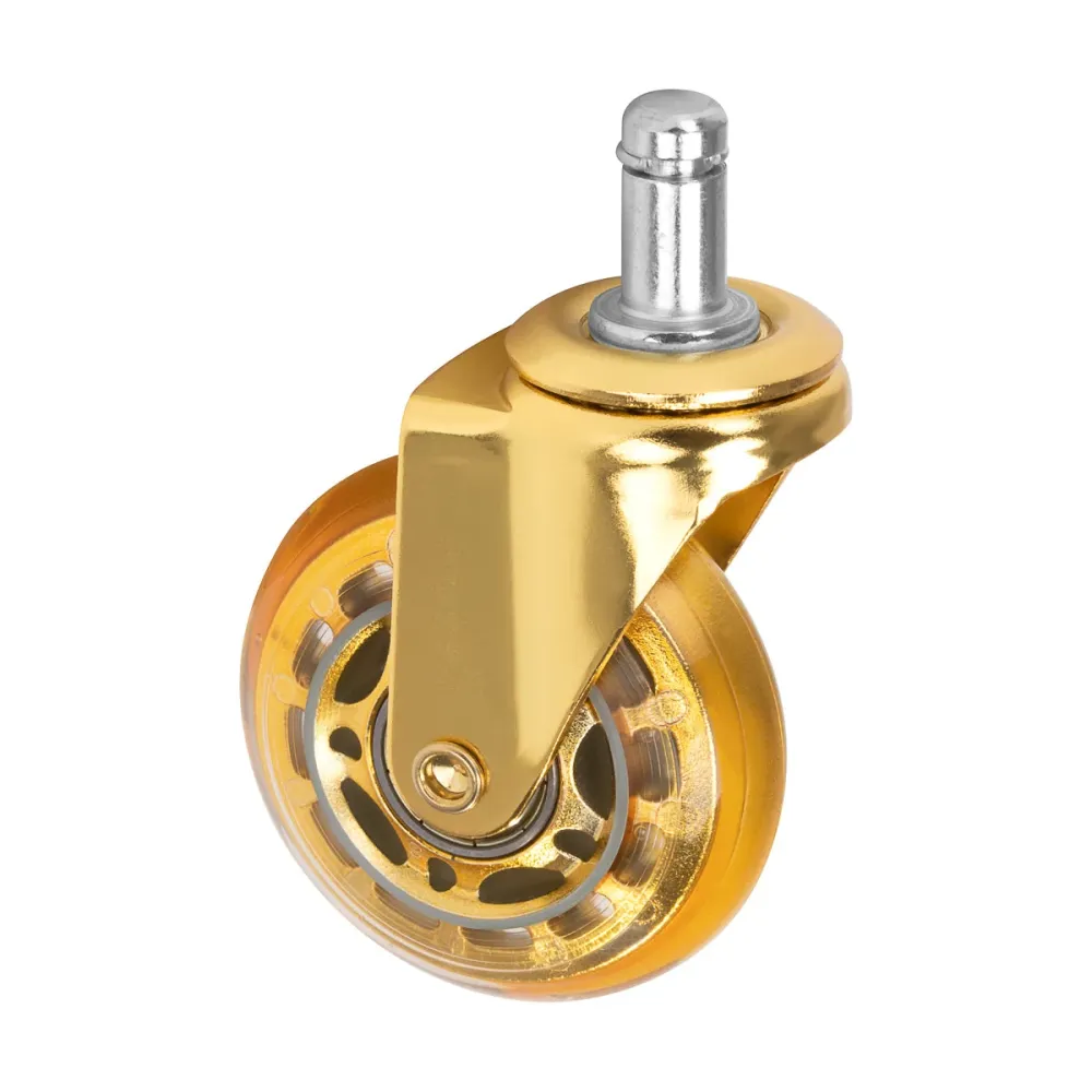 Set di 5 pezzi di ruote per sgabello Roll Speed oro press-on