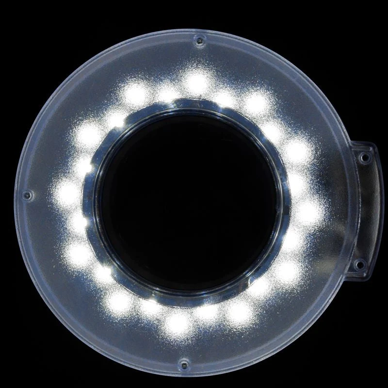 Set di poltrona 210 + lampada lente d'ingrandimento LED S5 + sgabello 302