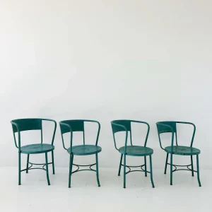 Set di quattro sedie ferro pozzetto