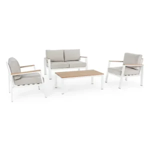 Set Salotto Belmar - 4 pezzi - bianco Ordinabile Telefonicamente