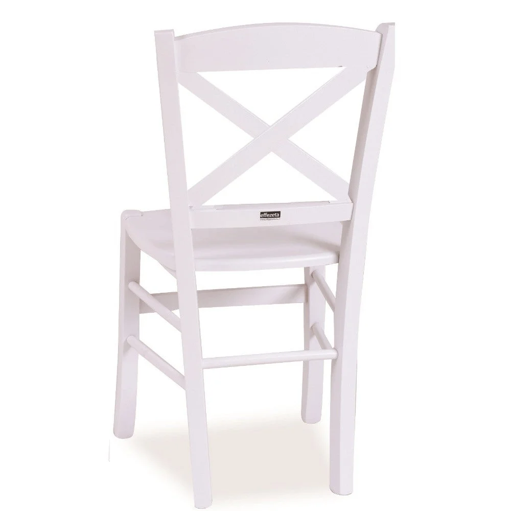 Set 2 Sedia 45x45x89 cm Borgogna bianco