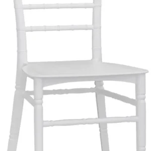 Set da 2 Sedia classica bianca polipropilene da salotto o living
