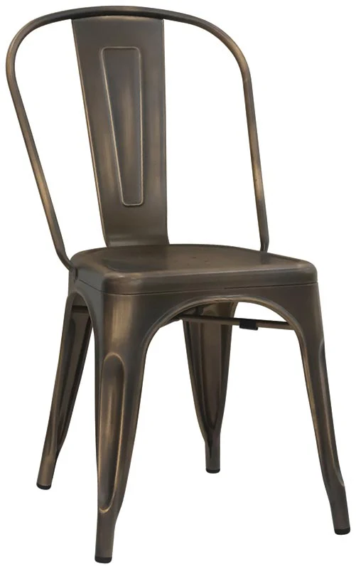 Set da 2 Sedia industrial metallo verniciato