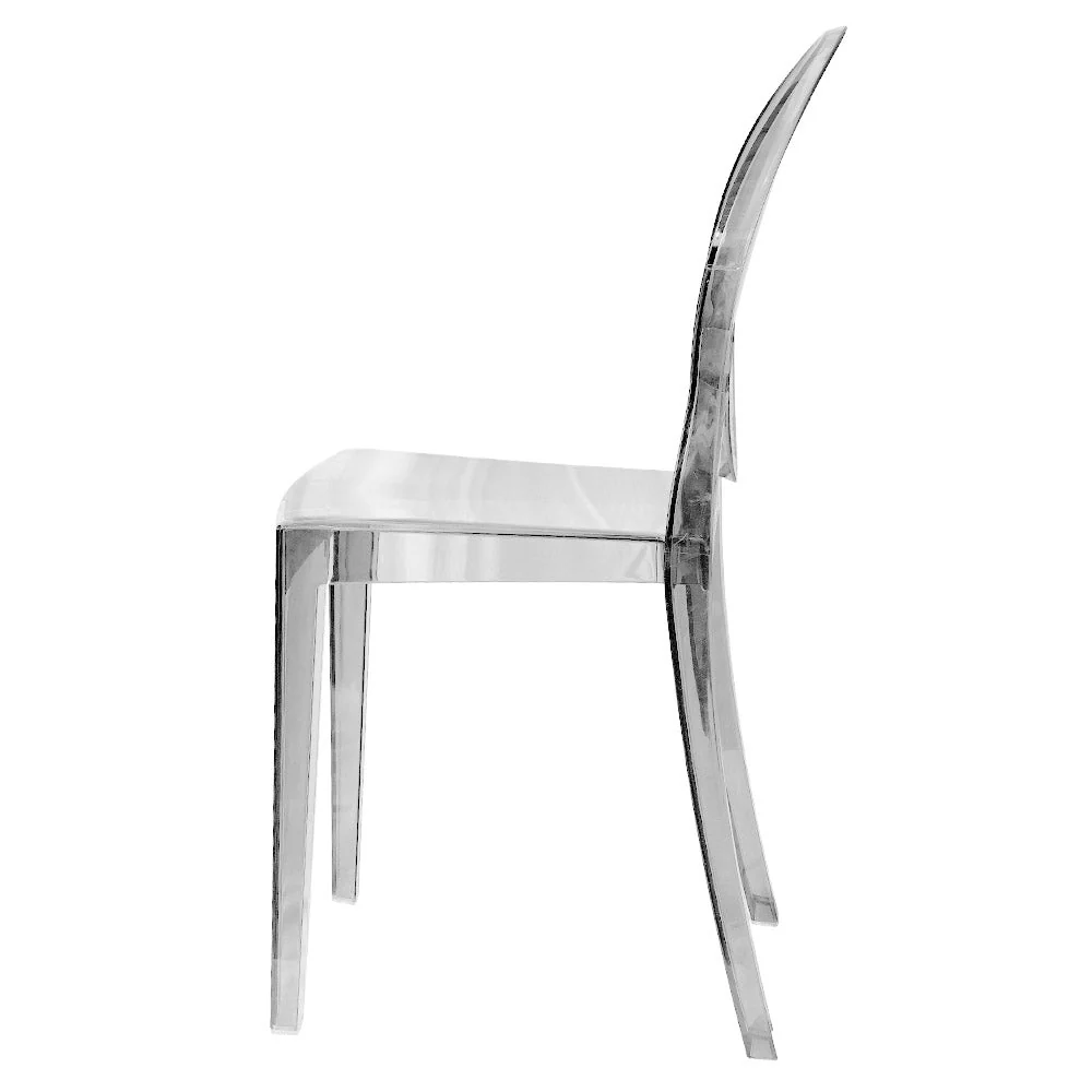 Set 4 Sedie 38x46x90,5 cm Policarbonato da Interno Elizabet Trasparente