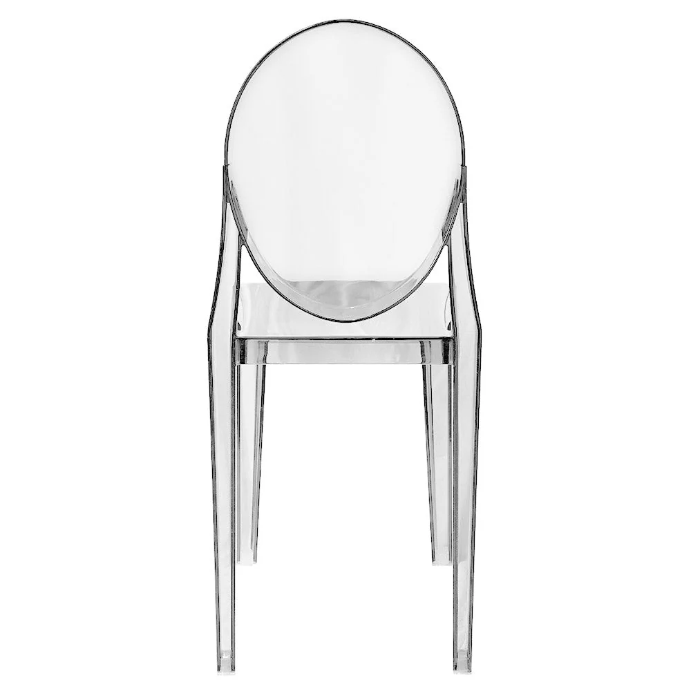 Set 4 Sedie 38x46x90,5 cm Policarbonato da Interno Elizabet Trasparente