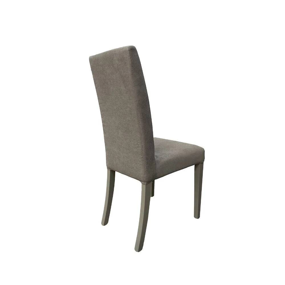 Set 2 Sedie 45x53x100 cm Edi Savoy 91 tessuto sfoderabile grigio chiaro