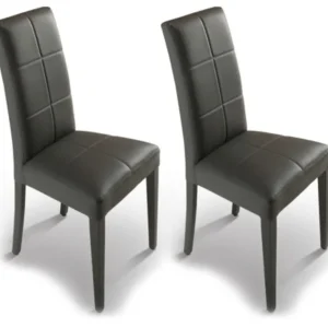 Set 2 Sedie 47x47x101 cm Giada standard antracite