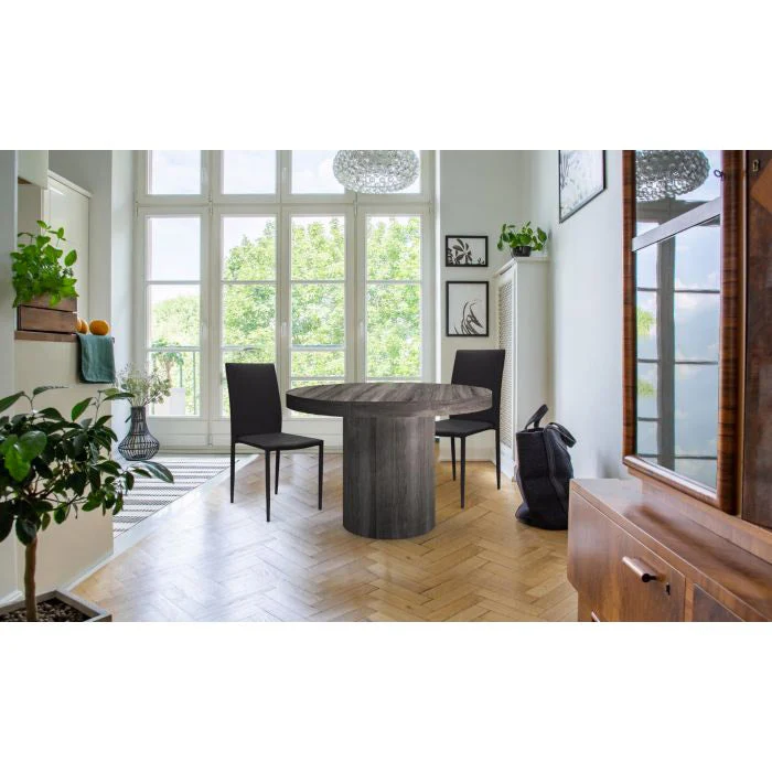Set 6 Sedie 90x46x44 cm Similpelle da Interno Nero