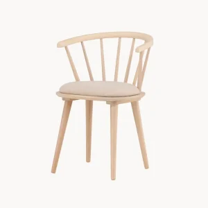 Set 2 sedie da pranzo legno con cuscino Bobby