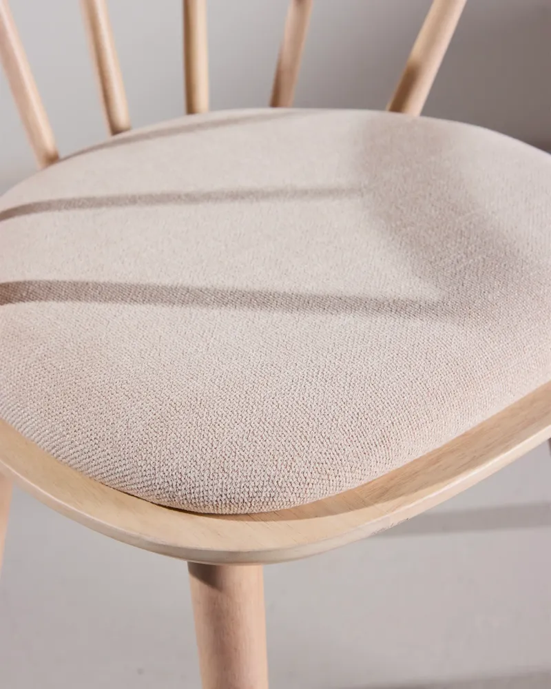 Set 2 sedie da pranzo legno con cuscino Bobby