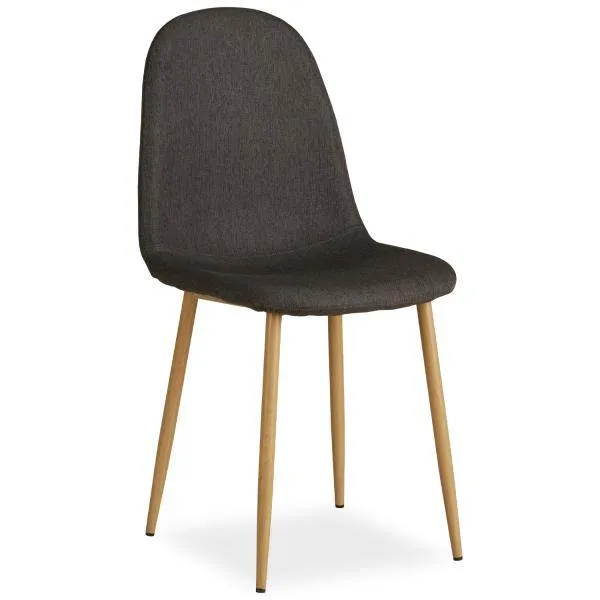 Set di 4 sedie da pranzo sedie da pranzo antracite sedie da cucina sedie imbottite
