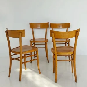 Set di 4 sedie vintage legno – design metà Novecento