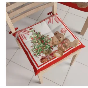 Set sei cuscini per sedie comprese di imbottitura microfibra con stampa digitale. Misura 40x40
