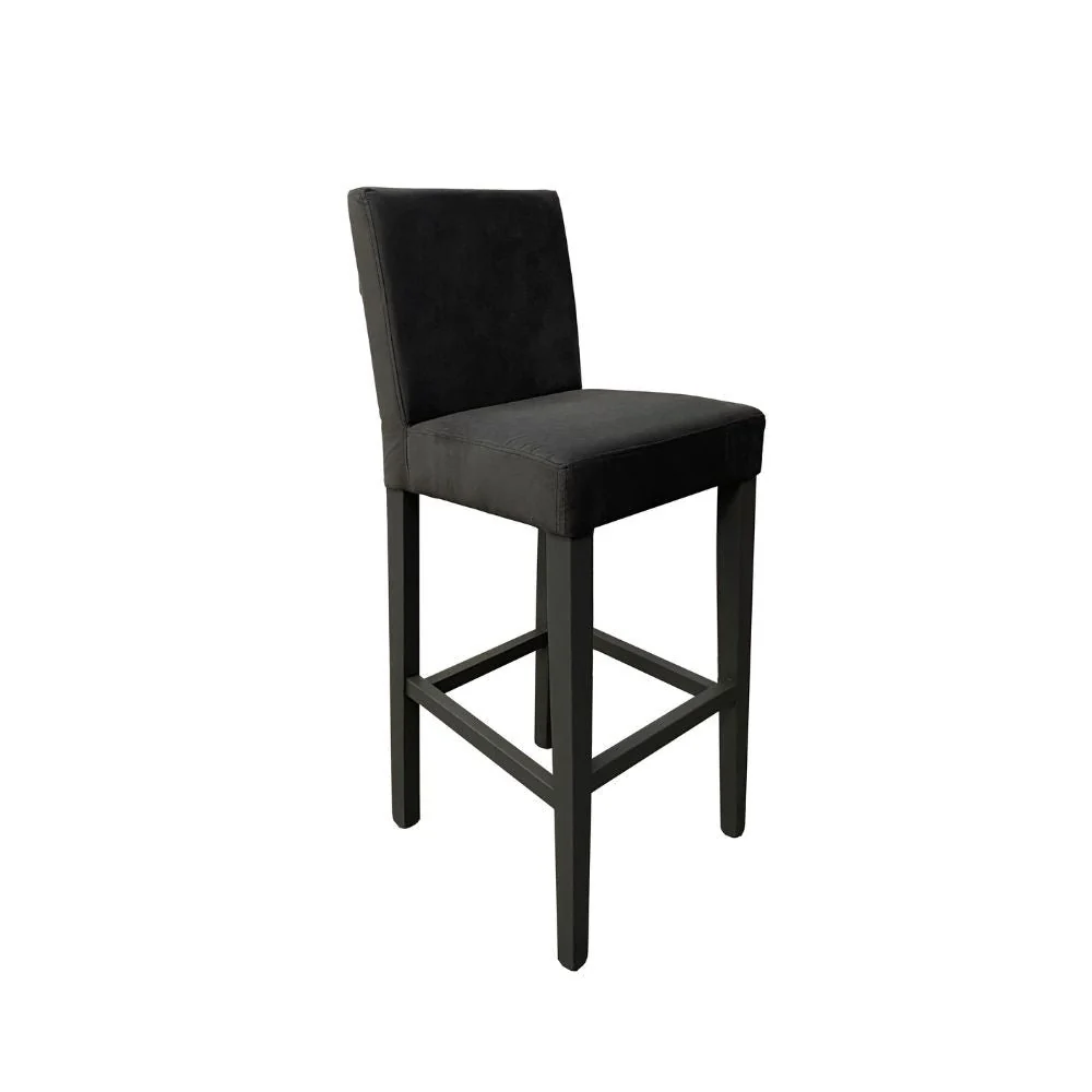 Set 2 Sgabelli 93x40x40 cm Edi Trinity 15 vellutino grigio