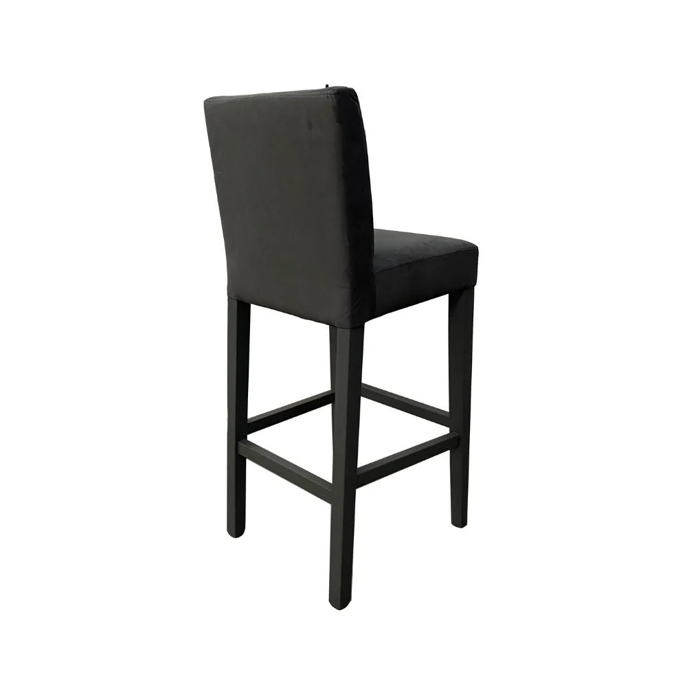 Set 2 Sgabelli 93x40x40 cm Edi Trinity 15 vellutino grigio
