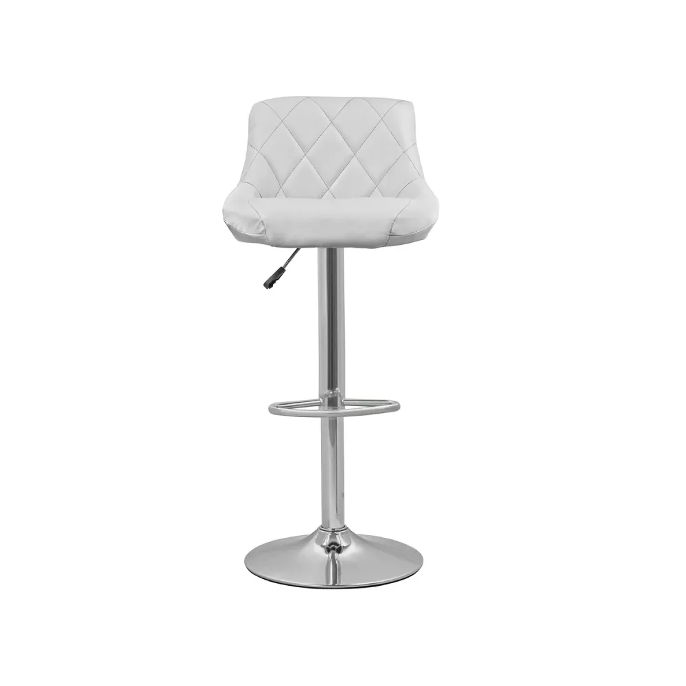 Set 2 Sgabelli Bar E Cucina Ecopelle Bianco