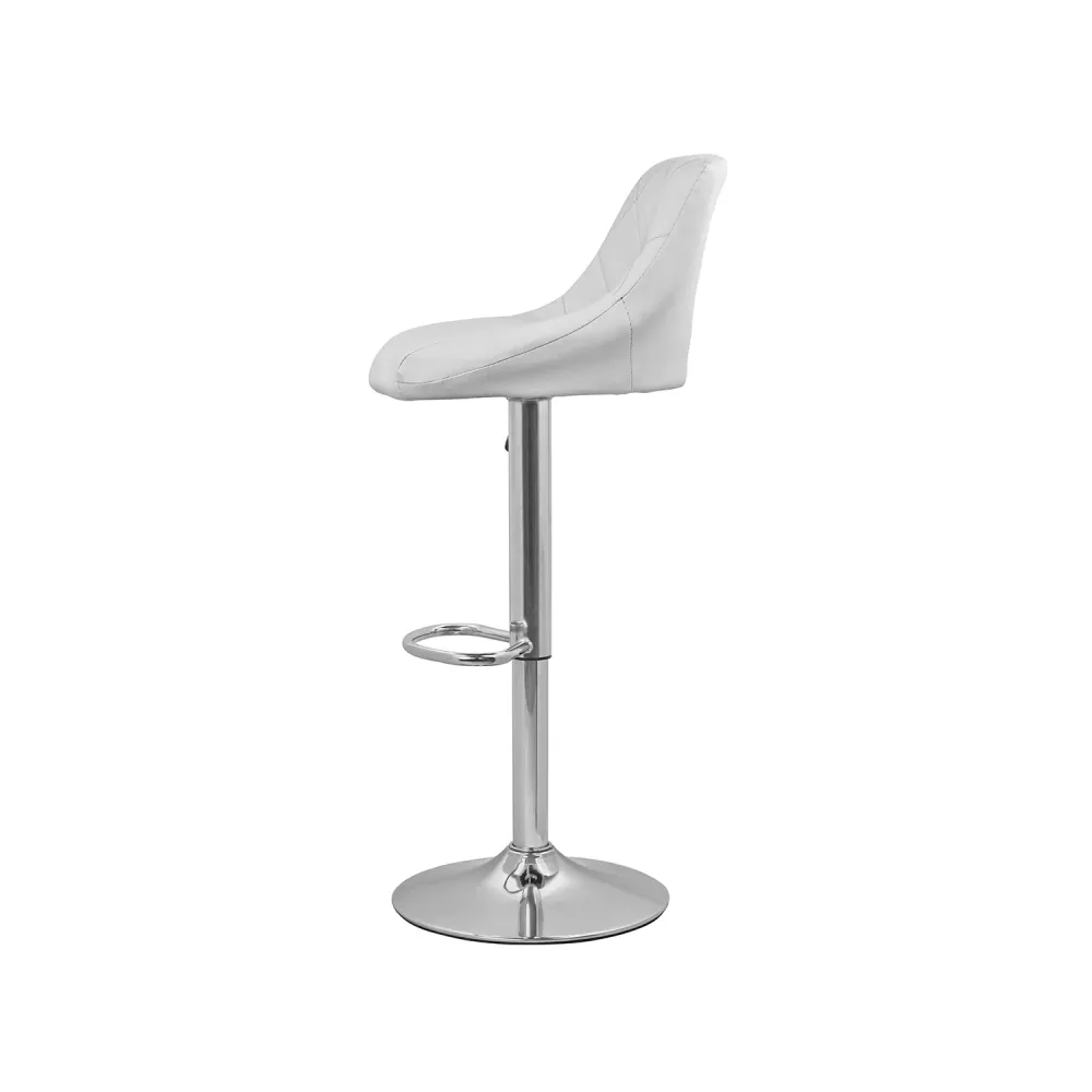 Set 2 Sgabelli Bar E Cucina Ecopelle Bianco