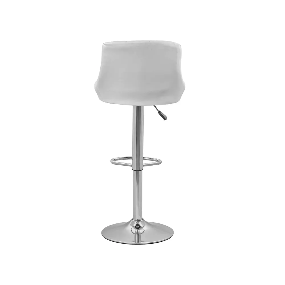 Set 2 Sgabelli Bar E Cucina Ecopelle Bianco
