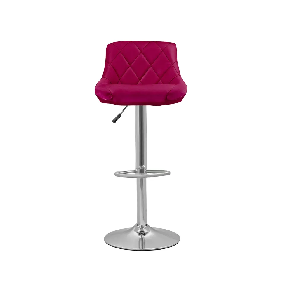 Set 2 Sgabelli Bar E Cucina Ecopelle Bordeaux
