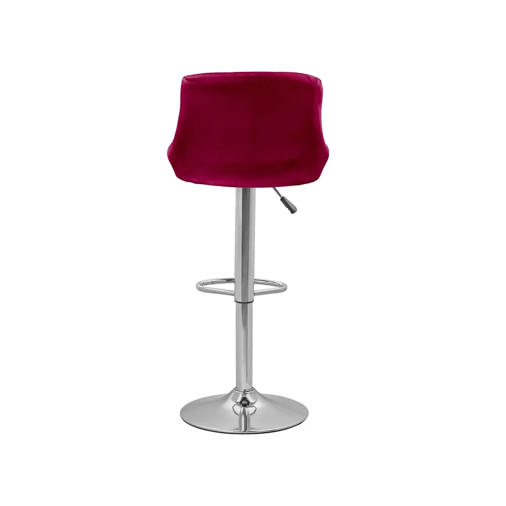 Set 2 Sgabelli Bar E Cucina Ecopelle Bordeaux
