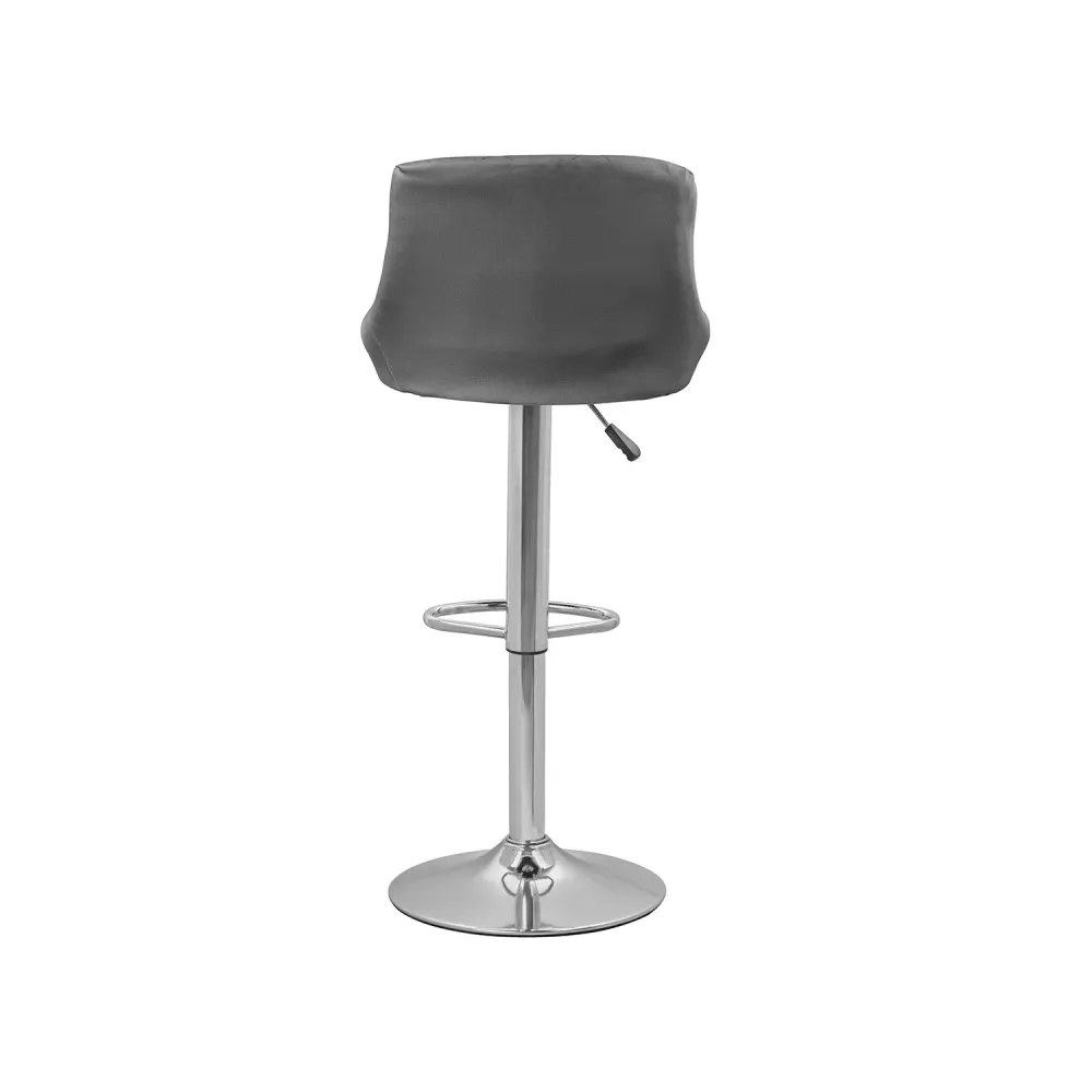 Set 2 Sgabelli Bar E Cucina Ecopelle Grigio