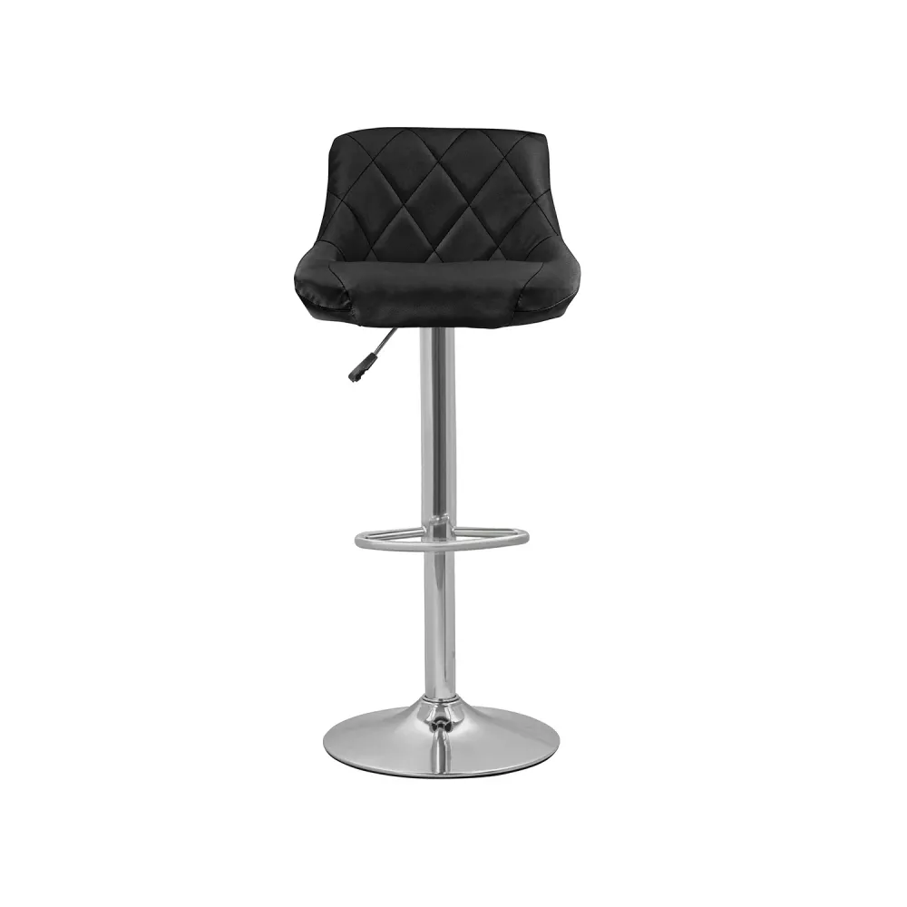 Set 2 Sgabelli Bar E Cucina Ecopelle Nero