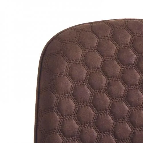 Set da 2 sgabello alto moderno metallo tessuto e similpelle cm 42x50x100h