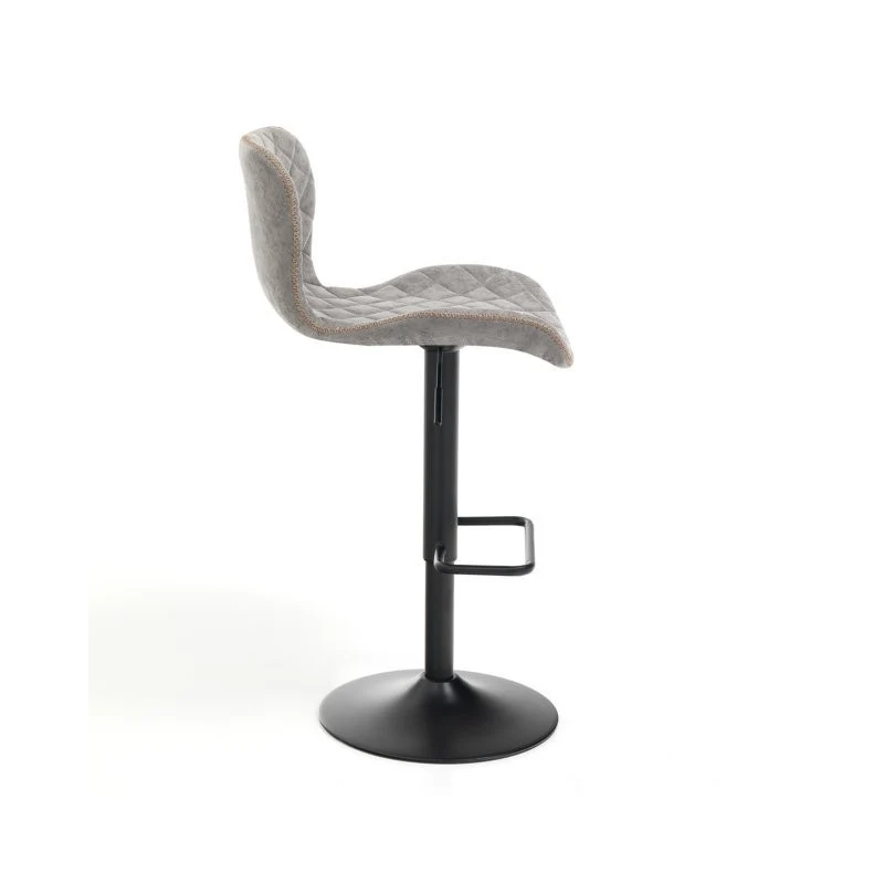 Set da 2 Sgabello regolabile struttura metallo seduta similpelle cm 48x55x87/107h