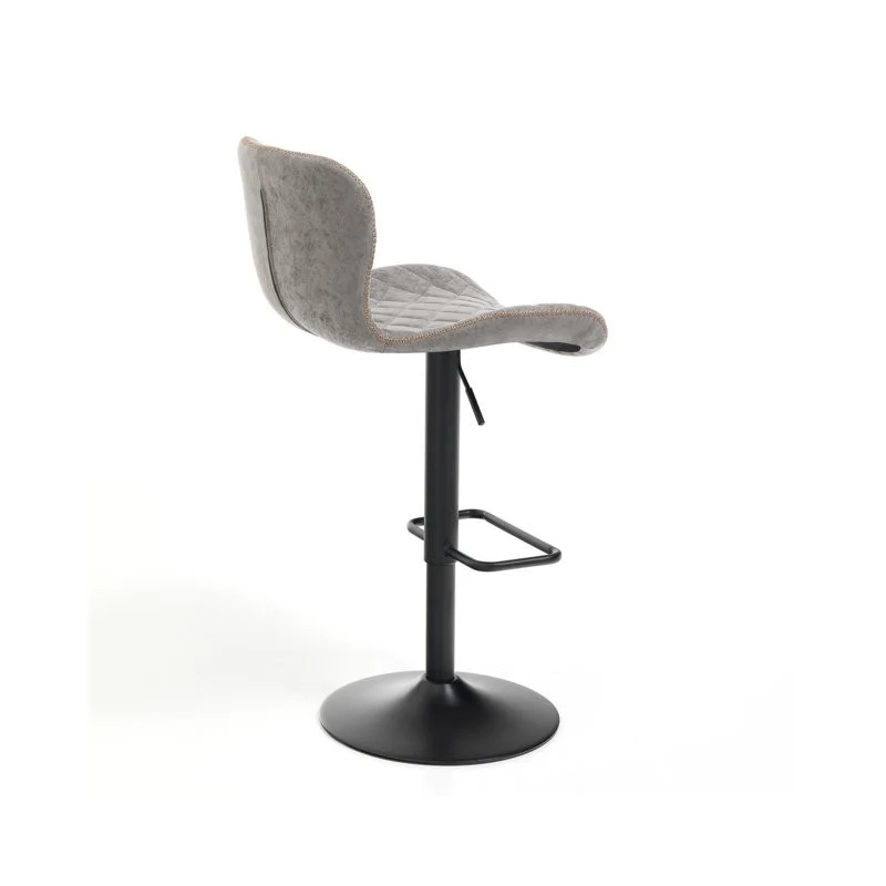 Set da 2 Sgabello regolabile struttura metallo seduta similpelle cm 48x55x87/107h