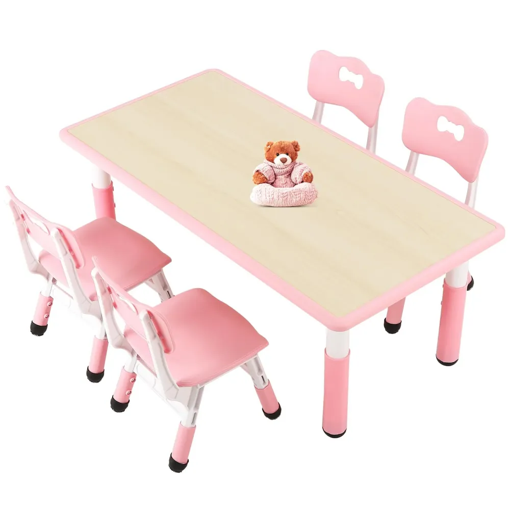 Set tavolo e 4 sedie FUNLIO per bambini dai 3 agli 8 anni