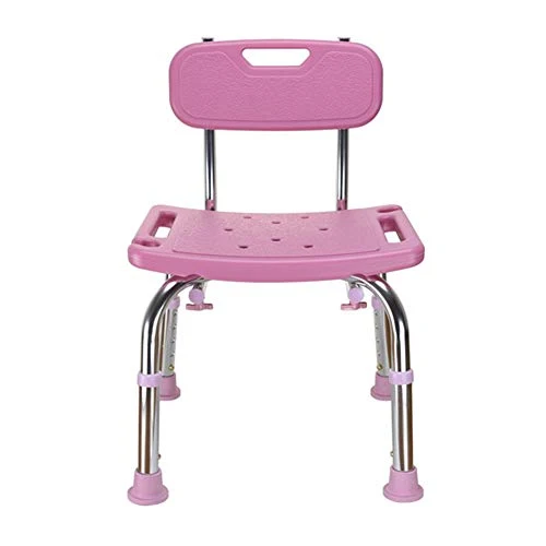 SETSCZY Sedia da Doccia, Sedia da Bagno Antiscivolo, Sedia da Doccia Regolabile Altezza, Sgabello da Bagno con Schienale,...