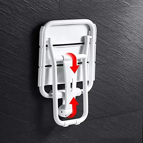 SETSCZY Sgabelli da Bagno, Sedia da Doccia Pieghevole Parete Sgabello di Sicurezza per Vasca da Bagno con Gambe di Support...